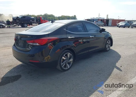 2014 Hyundai Elantra Limited из США, поврежденный, VIN KMHDH4AE7EU029602